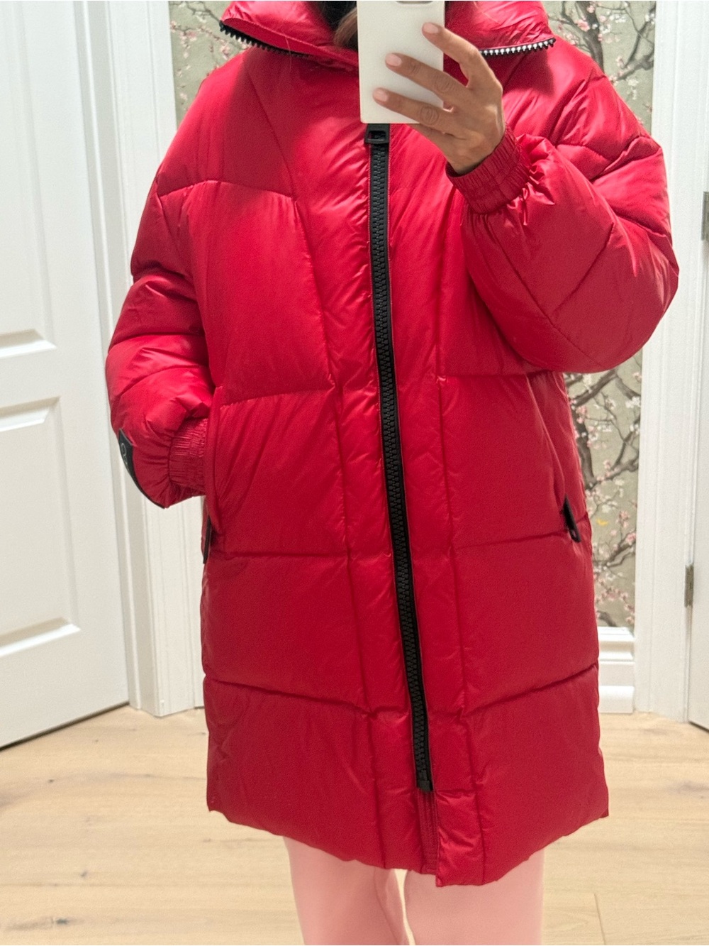 Calvin Klein Red Women's Puffer Coat